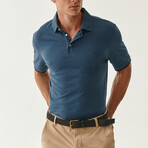 Jay Knitted Polo // Navy Blue (S)