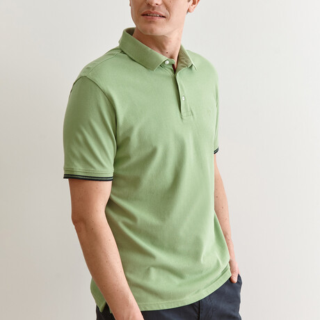 Jay Knitted Polo // Olive (S)