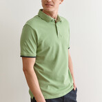Jay Knitted Polo // Olive (S)