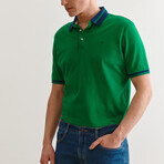 Jay Knitted Polo // Green (S)