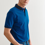 Jay Knitted Polo // Blue (S)