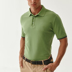 Jay Knitted Polo // Olive (S)