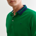 Jay Knitted Polo // Green (S)