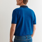 Jay Knitted Polo // Blue (S)