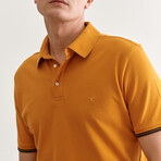 Jay Knitted Polo // Mustard (S)