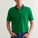 Jay Knitted Polo // Green (S)