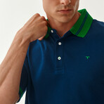 Jay Knitted Polo // Navy (S)