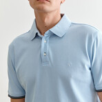 Jay Knitted Polo // Light Blue (S)