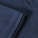 Jay Knitted Polo // Navy Blue (S)