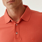 Jay Knitted Polo // Bright Red (S)