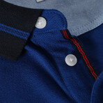 Jay Knitted Polo // Blue (S)