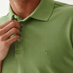 Jay Knitted Polo // Olive (S)