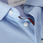 Jay Knitted Polo // Light Blue (S)