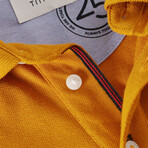 Jay Knitted Polo // Mustard (S)
