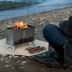 Pera Moe Fire Stove // Stainless Steel