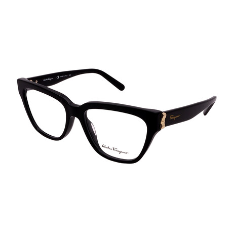 Salvatore Ferragamo // Unisex SF2893 001 Square Optical Frames // Black