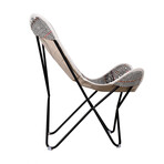 Printed Butterfly Chair // Black + White + Red