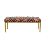 Accent Bench  // Orange + Black + Gold