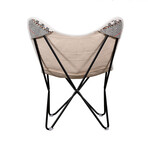 Printed Butterfly Chair // Black + White + Red