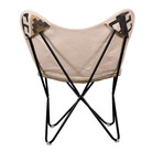 Aztec Butterfly Chair // Black + White + Orange