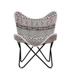 Printed Butterfly Chair // Black + White + Red