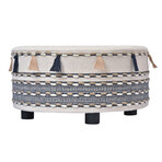 Ottoman // Blue + White + Ivory