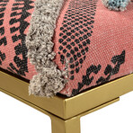 Accent Bench  // Orange + Black + Gold