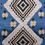 Printed Butterfly Chair // Blue + White + Black