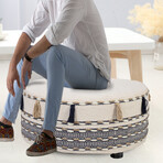 Ottoman // Blue + White + Ivory