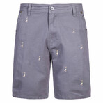 Player Print Golf Shorts // Grey (34)