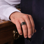 Asher Silver Onyx Men's Ring (9)