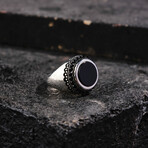 Caspian Silver Onyx Men's Ring (9)