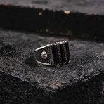 Asher Silver Onyx Men's Ring (9)
