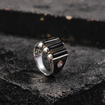 Asher Silver Onyx Men's Ring (9)