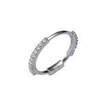 Totem 18K White Gold Diamond Band Ring // Ring Size: 6.5 // Store Display