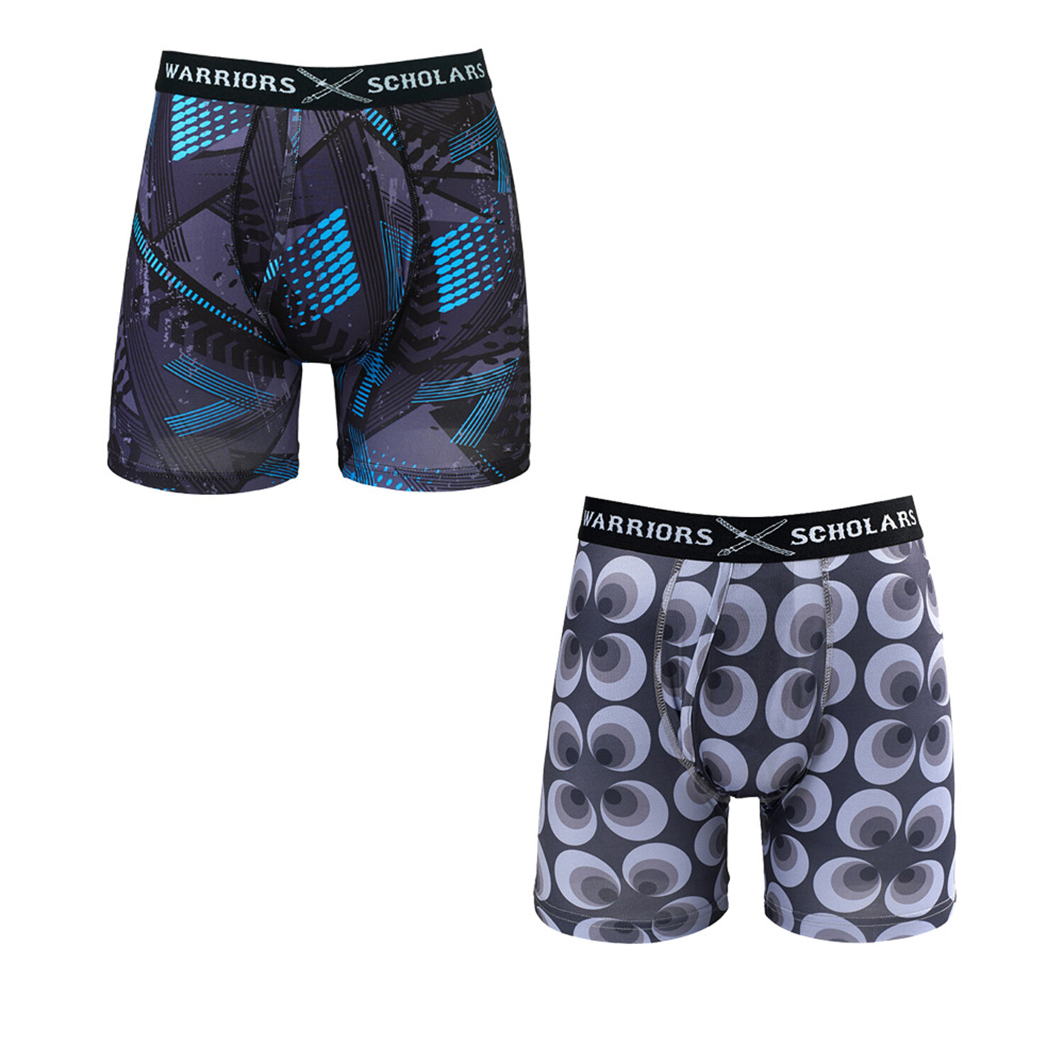 Brian Boxer Brief // Pack of 2 // Multicolor (S) - Warriors & Scholars  Underwear - Touch of Modern