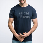 God Save The Frites T-Shirt // Navy (S)
