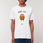 Iron Cat T-Shirt // White (S)