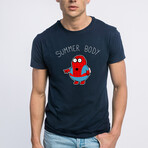 Summer Body Spiderman T-Shirt // Navy (S)