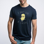I Don't Give A Chips T-Shirt // Navy (S)