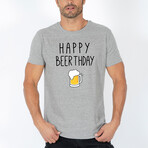 Happy Beerthday T-Shirt // Gray (S)