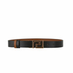 Versace // Leather Belt // Black // 49.2"