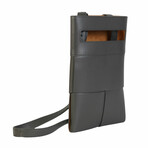 Bottega Veneta // Intrecciato Woven Crossbody // Light Graphite