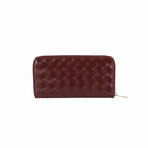 Bottega Veneta // Intrecciato Woven Wallet // Bordeaux