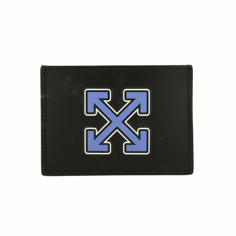 Off-White // Arrow Card Case // Black + Light Blue