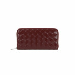 Bottega Veneta // Intrecciato Woven Wallet // Bordeaux