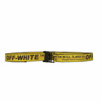 Off-White // Classic Industrial Belt // Yellow + Black // 78.7"