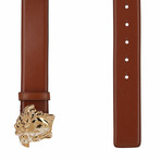 Versace // Cintura H.40 Vitello Belt // Light Graphite // 29.5"