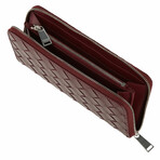 Bottega Veneta // Intrecciato Woven Wallet // Bordeaux
