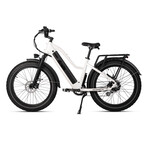 Pioneer Step-Thru Fat Tire E-Bike // White